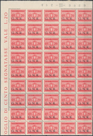 Italien: 1944, Republika Sociale "G.N.R." Issue 20 C. Carmine Rose 100 Stamps Mint Never Hinged Larg - Collections