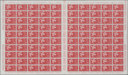 Italien: 1961, Europa, Six Folded Sheets Of 100 Stamps Per Issue With Gutters (= 10 Gutter Pairs Per - Collections