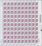 Italien: 2004, 0.45 € Venus Of Urbio, Lot Of Nine Complete (folded) Sheet Of 100 Stamps, Each Showin - Sammlungen