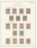 Italien: Excellent Collection, Several Hundred Stamps Mint And Used, Strong In Back Of The Book, Har - Collections