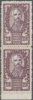 Jugoslawien: 1919, Definitives "King Peter" 15kr. Green And 20kr. Grey-purple, Specialised Assortmen - Storia Postale