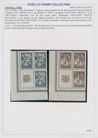 Kroatien: 1941/1945, Specialised U/m Collection On Written Up Album Pages, Comprising Overprint Sets - Croatie