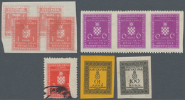 Kroatien - Dienstmarken: 1942/1944, Coat Of Arms, Specialised Assortment Of Apprx. 450 Stamps Showin - Croatie