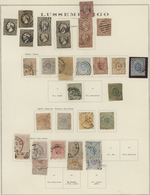 Luxemburg: 1852/1945, Used And Mint Collection On Albums Pages, Early Issues Varied But Overall Good - Autres & Non Classés