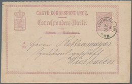 Luxemburg: 1875/1975, Umfangreiche Brief- Und Ganzachensammlung Von Geschätzt 150 Belegen In Deri Al - Sonstige & Ohne Zuordnung