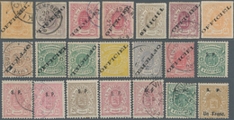 Luxemburg - Dienstmarken: 1875/1935 (ca.), Duplicates On 28 Large Stockcards With Many Valuable Stam - Service