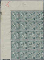 Monaco: 1921, Definitives "Albert I.", 5fr. Greyish Green, Lot Of 214 Stamps Mint Never Hinged, Main - Used Stamps