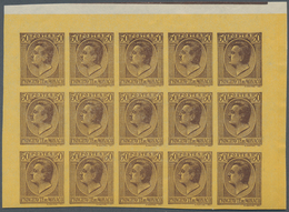 Monaco: 1924/1929, Definitives "Coat Of Arms/Louis II.", 1c.-50c., Set Of 15 Different Values Each A - Usati