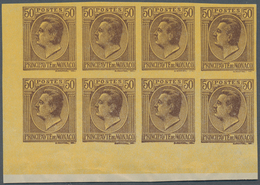 Monaco: 1924/1929, Definitives "Coat Of Arms/Louis II.", 1c.-50c., Set Of 15 Different Values Each A - Gebruikt