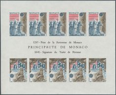 Monaco: 1982, Europa-Cept, Souvenir Sheet IMPERFORATE, 100 Pieces Unmounted Mint. Maury 1357A Nd (10 - Oblitérés