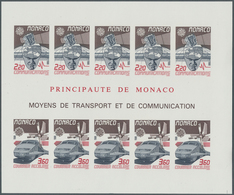 Monaco: 1988, Europa-Cept, Souvenir Sheet IMPERFORATE, 100 Pieces Unmounted Mint. Maury 1659A Nd (10 - Oblitérés