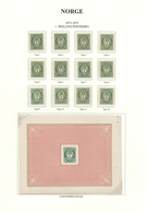 Norwegen: 1872/1874, Posthorn Issue 1sk. Green And 2sk.blue, Specialised Assortment, Comprising For - Lettres & Documents