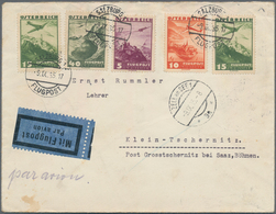 Österreich: 1900/1936, Partie Von 40 Briefen Und Karten, Teils Interessante Stempel, Luftpost, Nette - Collezioni