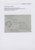 Österreich: 1945/1946, KURIERPOST, Interessante Sammlung Mit 24 Durch Kurierdienste Beförderte Beleg - Colecciones