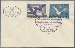 Österreich: 1948-1955, Posten Mit 80 Ersttagsbriefen Inc. Einiger Dubletten, Dabei Auch Freimarken U - Colecciones