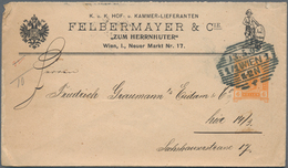 Österreich - Privatganzsachen: 1903/09 Ca. 200 Vor Allem Bedarfsverwendete Privatganzsachenumschläge - Sonstige & Ohne Zuordnung