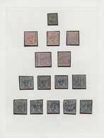 Rumänien: 1858/1872, Used And Mint Collection Of 124 Classic Stamps, Slightly Varied Condition, Neat - Oblitérés