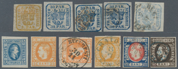 Rumänien: 1862/1947 (ca.), Accumulation On Large Stockcards In Box With A Nice Section Of The Early - Usado