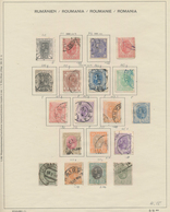 Rumänien: 1862/1992, Used Collection In Two Schaubek Albums, From Some Classic Stamps And Well Colle - Usado