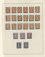 Rumänien: 1868/1872, Carol Heads Imperforate/perforated, Mint Collection Of 38 Stamps Neatly Arrange - Oblitérés