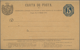 Rumänien - Ganzsachen: 1876/1958 Small Accumulation Of About 170 Unused And Used Postal Stationery C - Interi Postali