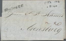 Russland: 1844/1845, 23 Folded Letters With Complete Content From A Correspondence From RIGA With Di - Storia Postale