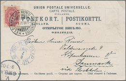 Russland: 1860/1917 Accumulation Of Ca. 260 Covers, Cards And Lettercards, Incl. Used In Finnland An - Briefe U. Dokumente