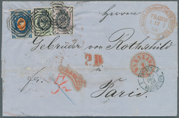 Russland: 1865-1905, Interessantes Lot Von 7 Briefen, Dabei 2 Briefe An Die Gebrüder Rothschild In P - Lettres & Documents