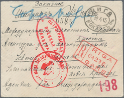 Russland: 1903/17 Eight Registered Letters From Riga, All From The Railway Station Post Office, Four - Lettres & Documents