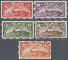 San Marino: 1931, Duplicated Lot Five Different Airmail Stamps ‚Monte Titano‘ In Different Quantitie - Used Stamps