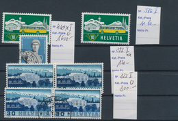 Schweiz: 1938/1954, Saubere Partie Von 17 Abarten, Dabei Apollo Mit Auge, 750 Jahre Bern Ungezähnt P - Collections