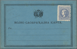 Serbien - Ganzsachen: 1873/ 1916 Album With Ca. 380 Unused Postal Stationeries, Incl Postal Statione - Serbie
