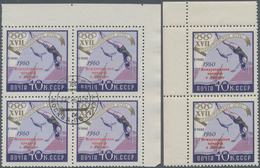 Sowjetunion: 1960, International Stamp Exhibition Riccione 40kop. ‚watersports‘ With Red Opt. In A L - Brieven En Documenten