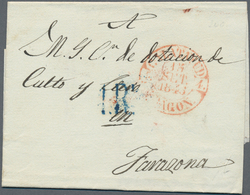 Spanien: 1846/82, Mostly Folded Letters (appr. 210) Almost Exclusively Used Inland Inc. Prephilateli - Lettres & Documents