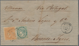 Spanien: 1868/1940's: Mixed Group Of 10 Interesting Items (the Spain Part Of An Estate), With 1868 C - Covers & Documents