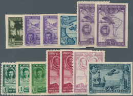 Spanien: 1930, Ibero-American Exhibition In Sevilla Large Lot With About 500 Airmail Stamps In 13 Di - Lettres & Documents