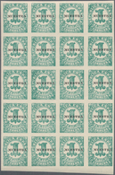 Spanien: 1933, Numeral Issue 1c. Green IMPERFORATE With Black Opt. ‚MUESTRA‘ In A Lot With Approx. 4 - Cartas & Documentos