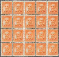 Spanien: 1936, Fermin Salvochea Y Alvarez 60c. Orange In A Lot With Approx. 1.000 (!) Stamps Incl. M - Lettres & Documents