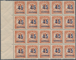 Spanien: 1938, Numeral Issue 2c. Red-brown ‚Republica Espanola‘ Surcharged ‚45 Centimos‘ In A Lot Wi - Covers & Documents