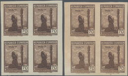 Spanien: 1939, Forces Mail Issue NOT ISSUED 70c. Brown In Two Paper Shades (white Or Toned) Showing - Covers & Documents