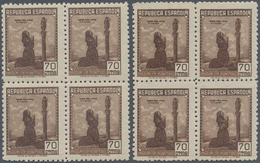 Spanien: 1939, Forces Mail Issue NOT ISSUED 70c. Stamp Showing Female Prayer In A Lot With About 1.0 - Cartas & Documentos