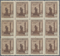 Spanien: 1939, Forces Mail Issue NOT ISSUED 70c. Stamp Showing Female Prayer In A Lot With About 300 - Covers & Documents