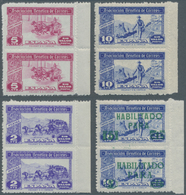 Spanien - Besonderheiten: 1940 (ca.?), Special Stamp Issue 'Asociacion Benefica De Correos' Four Dif - Sonstige & Ohne Zuordnung