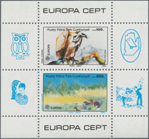 Türkisch Zypern: 1986, Europa (Eurasian Griffon/ Gänsegeier), More Than 1500 Copies Of This Block, M - Neufs