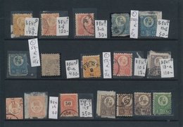 Ungarn: 1871-74, Franz Josef Small Collection Of 14 Stamps On Card, Fine Used, Few Different Quality - Brieven En Documenten