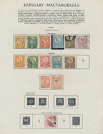 Ungarn: 1872/1973, Mint And Used Collection In A Minkus Album, From 1st Issues Well Collected Throug - Brieven En Documenten