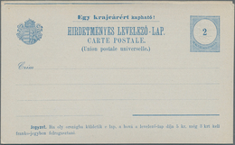 Ungarn - Ganzsachen: Ca. 1890 4 Unused Private Advertising Cards With Different Advertisements, Rare - Postwaardestukken