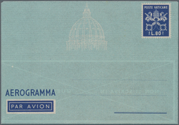 Vatikan - Ganzsachen: 1951/95 (ca.) Accumulation Of Ca. 202 AEROGRAMMES All Unused And Unfolded Incl - Postwaardestukken