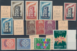 Europa-Union (CEPT): 1956/1972, MNH Lot Of Better Issues: 1956+1957 Luxemburg, 1956 Netherlands, 195 - Andere-Europa