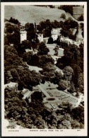 Ref 1298 - Aerial Real Photo Postcard - Warwick Castle From The Air - Warwickshire - Warwick